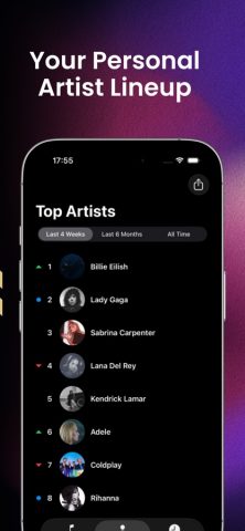 Statiks: Spotify Stats Tracker для iOS — скриншот 4