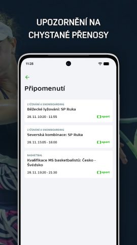 ČT sport для Android — скриншот 5