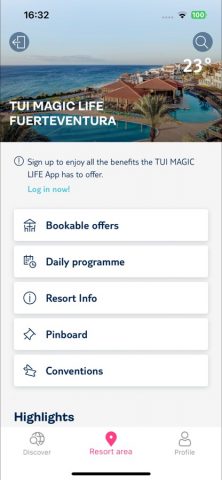 TUI MAGIC LIFE App для iOS — скриншот 3