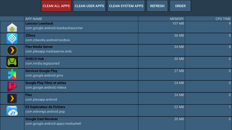 TV Memory Cleaner для Android — скриншот 1