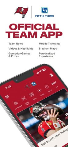 Tampa Bay Buccaneers Official для iOS — скриншот 1