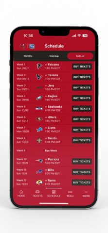 Tampa Bay Buccaneers Official для iOS — скриншот 3