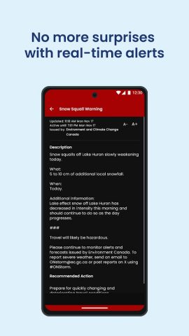 The Weather Network для Android — скриншот 3