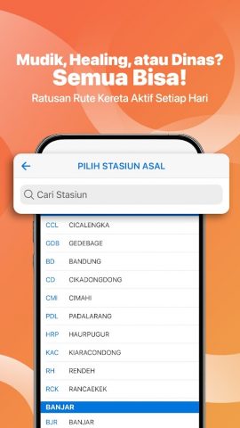 Tiket Kereta Api Online Resmi для Android — скриншот 1