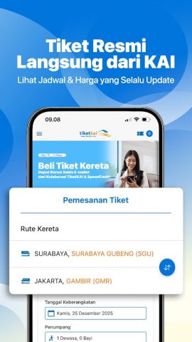 Tiket Kereta Api Online Resmi для Android — скриншот 2