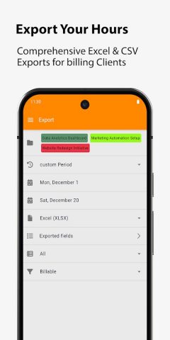 Timesheet — Time Tracker для Android — скриншот 5