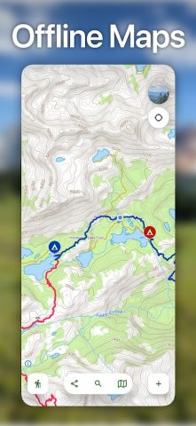 Topo Maps+ для Android — скриншот 1