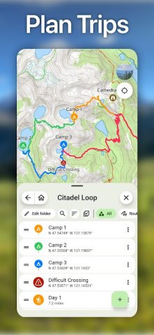 Topo Maps+ для Android — скриншот 3