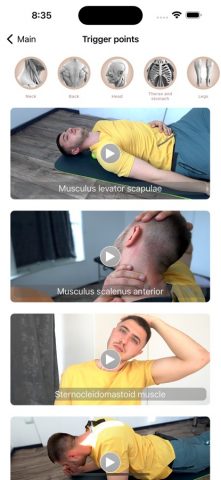 Trigger point — Body для iOS — скриншот 2
