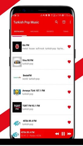 Турецкая поп-музыка для Android — скриншот 3