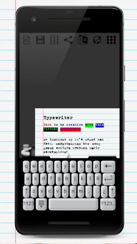 Typewriter для Android — скриншот 2