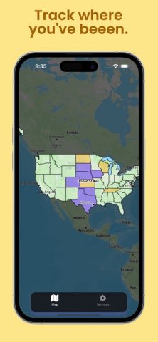 USA States — Map Tracker для iOS — скриншот 1