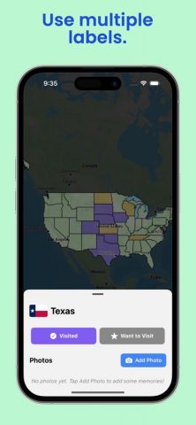 USA States — Map Tracker для iOS — скриншот 2