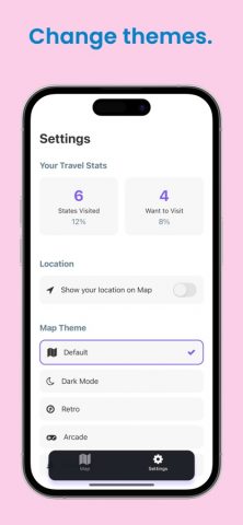 USA States — Map Tracker для iOS — скриншот 4