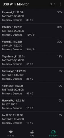 USB WiFi Monitor для Android — скриншот 3