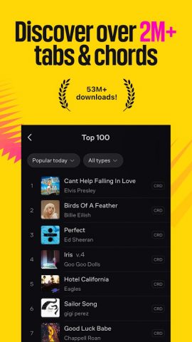 Ultimate Guitar: Аккорды, Табы для Android — скриншот 2