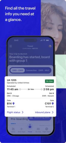 United Airlines для iOS — скриншот 1