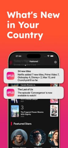 Upflix — Streaming Guide для iOS — скриншот 2