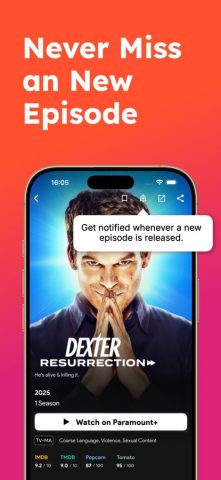Upflix — Streaming Guide для iOS — скриншот 3