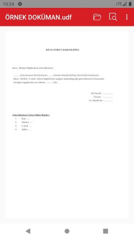 Uyap Doküman Editör для Android — скриншот 2