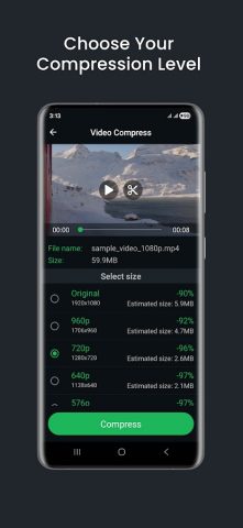 Video Compressor & Converter для Android — скриншот 2