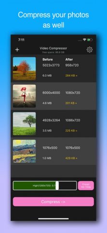 Видео Компрессор-Compressor для iOS — скриншот 4