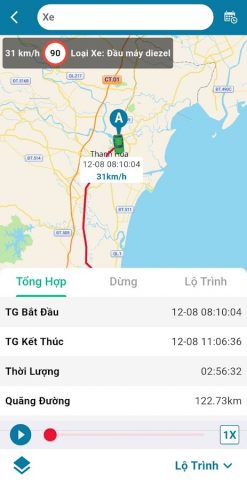 Vietmap Tracking для Android — скриншот 5