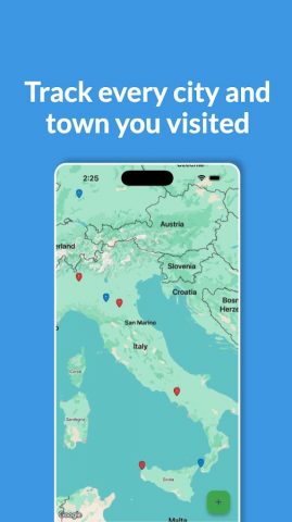 Visited Cities: Трекер для Android — скриншот 3