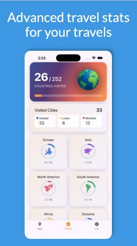Visited Cities: Трекер для Android — скриншот 4