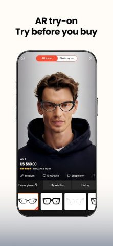 Vooglam — Eyewear and Glasses для Android — скриншот 2