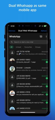 WA Chat Backup Deleted Restore для iOS — скриншот 2