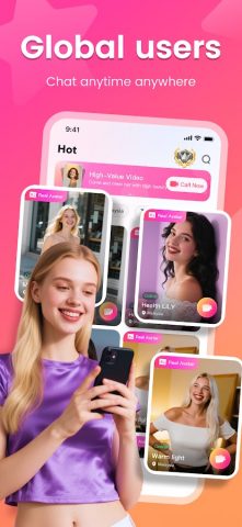 Waha — Video Chat & Party для Android — скриншот 1