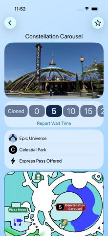 Wait Times: Universal Orlando для iOS — скриншот 2