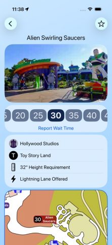 Wait Times for Disney World для iOS — скриншот 3