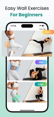 Wall Pilates Challenge & Fit для iOS — скриншот 2