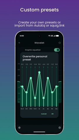 Wavelet: headphone equalizer для Android — скриншот 5