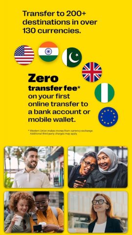 Western Union Money Transfer для Android — скриншот 1