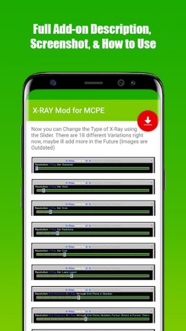 X-RAY Mod for MCPE для Android — скриншот 2