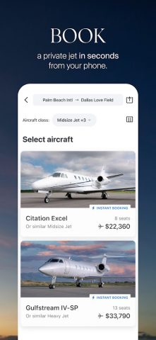 XO — Book a private jet для Android — скриншот 2