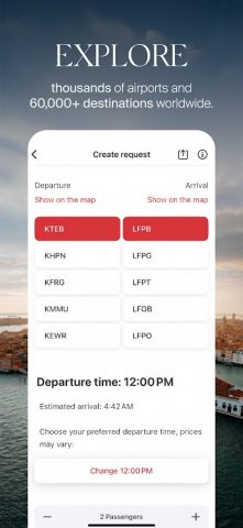 XO — Book a private jet для Android — скриншот 4
