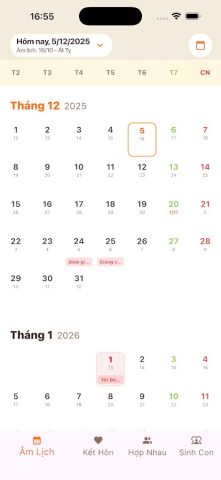 Xem Tuổi Hợp — Lịch Âm для Android — скриншот 1