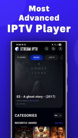 Xtream IPTV для Android — скриншот 1