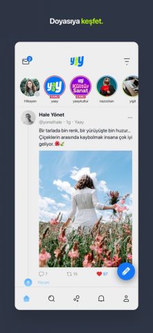 Yaay Sosyal Medya для iOS — скриншот 1