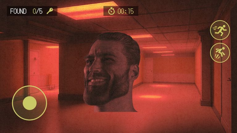 Закулисье: Backrooms Meme Run для Android — скриншот 4