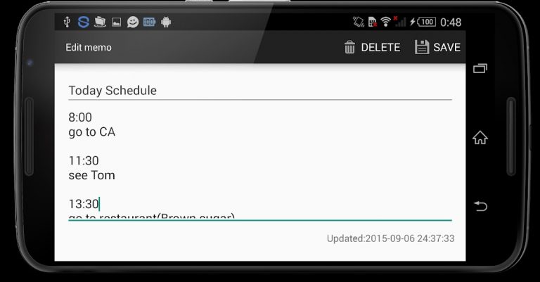 Заметки для Android — скриншот 4