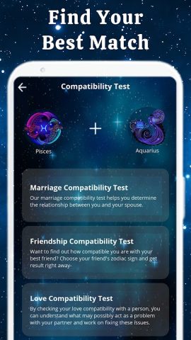 Zodiac Sign Compatibility Test для Android — скриншот 2