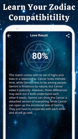 Zodiac Sign Compatibility Test для Android — скриншот 5