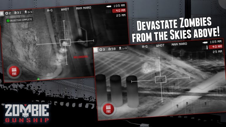 Zombie Gunship: Gun Down Zombies для iOS — скриншот 4