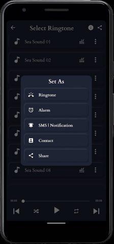 Звуки моря для Android — скриншот 3