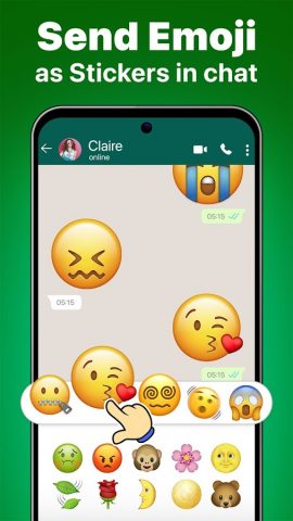 iOS Emoji Stickers для Android — скриншот 2